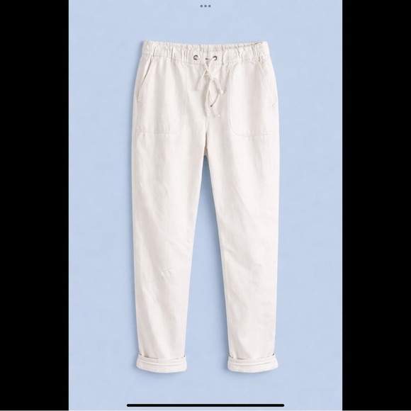 J. Crew Other - J.Crew Men’s NWT White Cotton Drawstring Pants Size 32 Elastic Waist